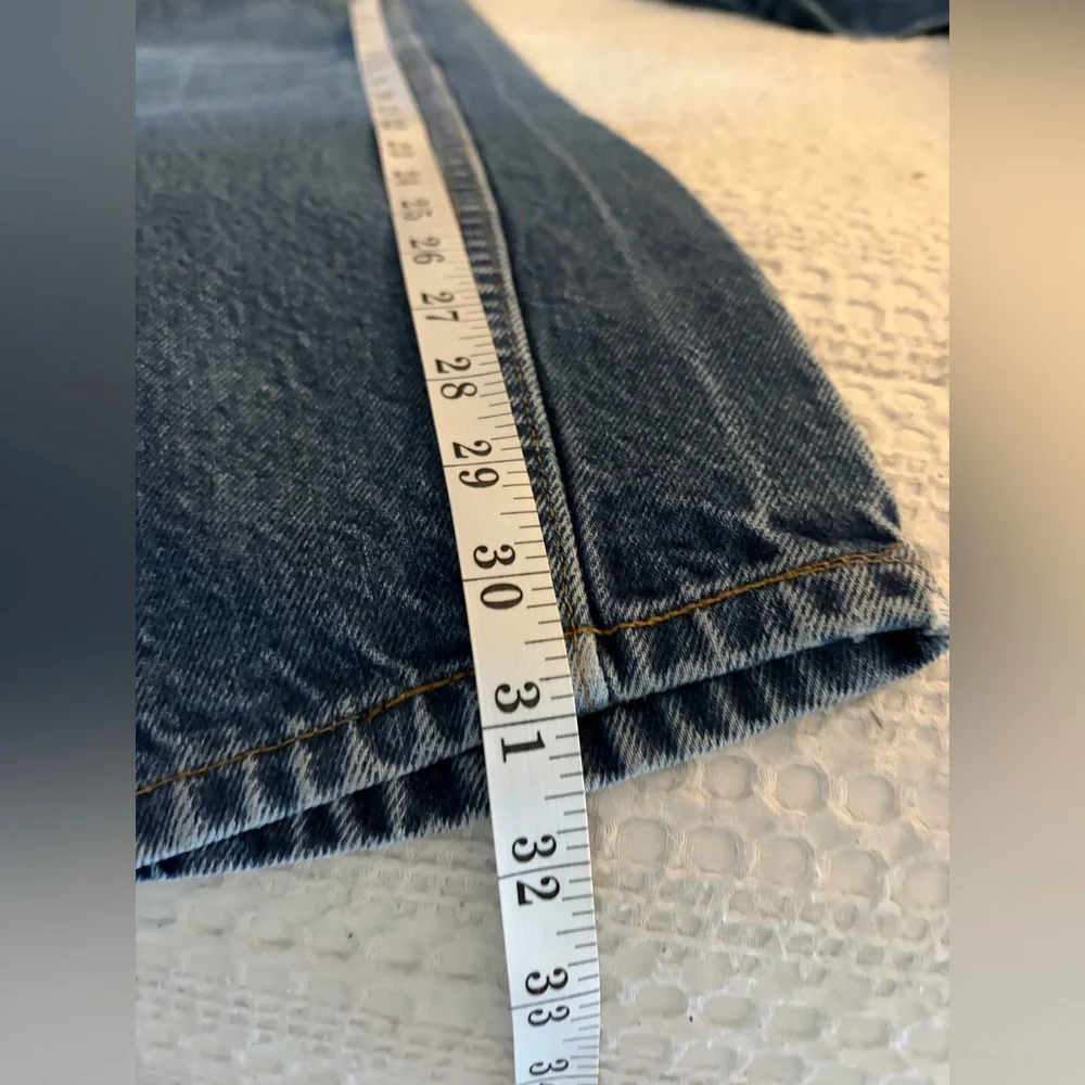 Vintage 80s 90s Levi's White Label Orange Tab Straight Leg High Rise Jean 30x31